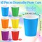60 Pieces 9 Ounce Disposable Paper Cups Party Cups Drinking Cups for Party, DIY and Holiday, 6 Colors